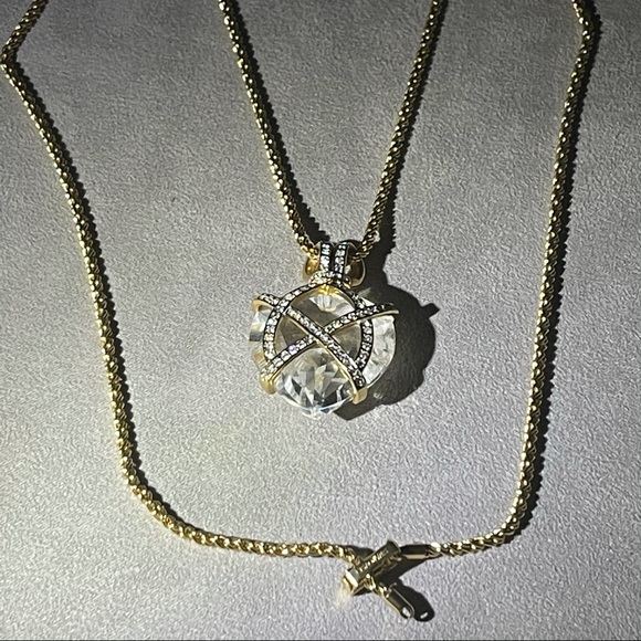 Swarovski Jewelry - Swarovski Crystal Heart Long Necklace